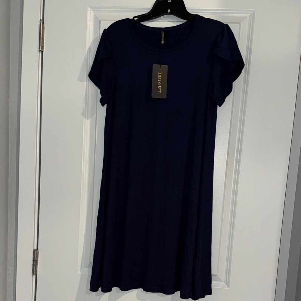 Hotter Midnight Blue Mini Dress